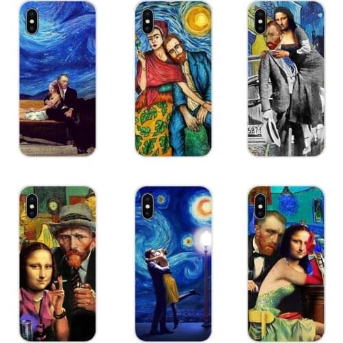 For Samsung Galaxy A3 A5 A7 A9 A8 Star A6 Plus 2018 2015 2016 2017 Great art aesthetic van Gogh Mona Lisa Cell Phone Cases Cover