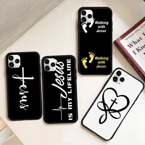Faith Christian Religious Jesus Phone Case Rubber for iPhone 12 pro max mini 11 pro XS MAX 8 7 6 6S Plus X 5S SE 2020 XR case