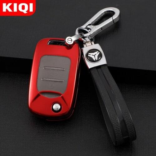 For Baojun 730 510 560 310 630 310W Soft TPU Car Folding Flip Key Case Cover Bag Shell Keychain Key Protector Accessories