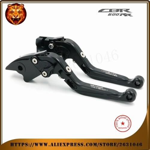 For HONDA cbr 600rr CBR600RR 2003 2004 2005 2006 Black Red Motorcycle Adjustable Foldable Extendable Brake Clutch Lever