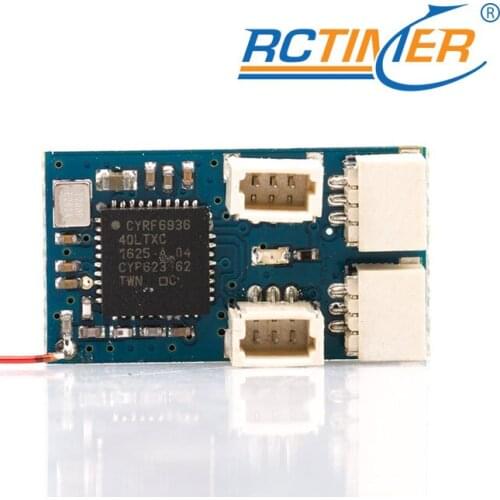 Mini RX 1.1g FS(FlySky, 8CH) AFHDA or Hubsan (6CH), DSMX/2, Futaba SFHSS(8CH)