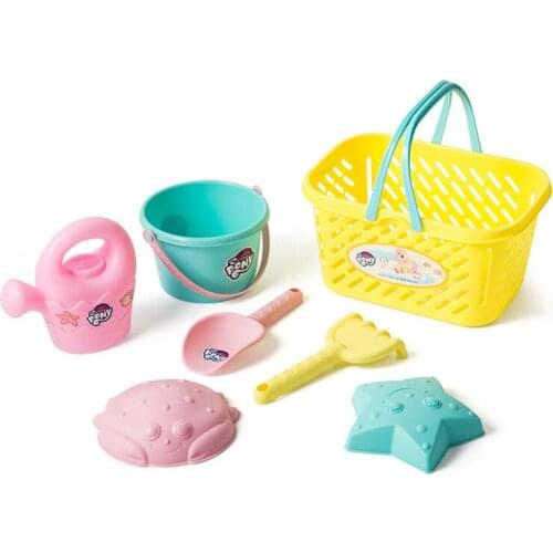 N028 Children 's Beach Toy Set Large Baby Play Sand Dug Sand Spade Tools Basket Toy