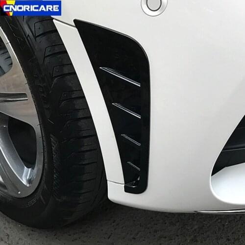 Car Front Bumper Spoiler Flank Tail Wind Knife Decoration Cover Trim For Mercedes Benz C Class W205 2019 Exterior Accessories