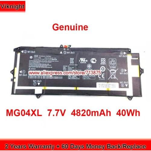 Genuine MG04XL Battery HSTNN-DB7F for HP Elite X2 1012 G1 812148-855 812205-001 7.7V 4820mAh 40Wh