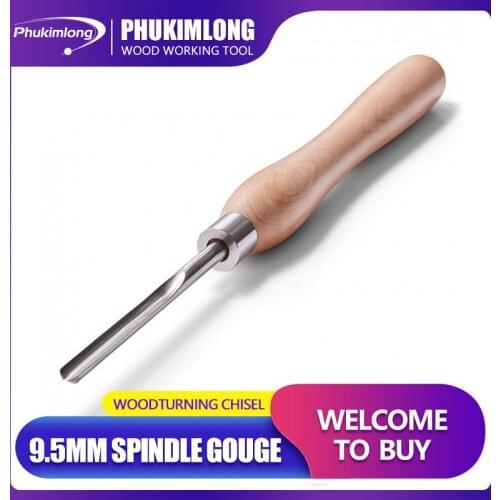Phukimlong M2 HSS 9.5mm Spindle Gouge Wood Working Tools Wood Turning Chisel