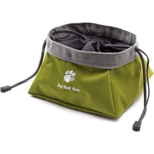 Pet Feeder Portable Pet Feeding Bowl Waterproof Foldable Food Water Bag / Only For Food For Dog Outdoor Camping