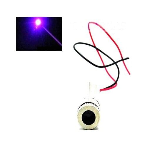 Adjustable Violet Blue Laser Diode Module 405nm 50mw w Focus Dot Head DIY 3V-5V