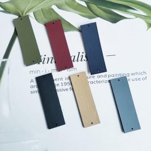 Handmade DIY Earring Material leather connection piece homemade earrings jewelry pendant Accessories