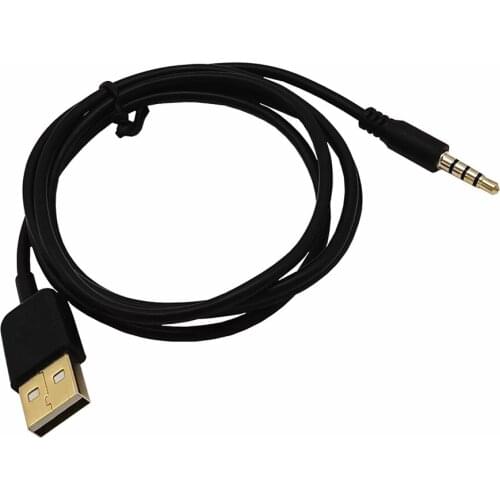 3.5mm Male Jack to USB Charge and Data Cable 1m