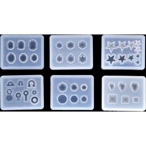 Handmade DIY Jewelry Tool Geometric Jewelry Mold Pendant Earring Silicone Resin Craft Making Tool Decoration Epoxy Resin Mold