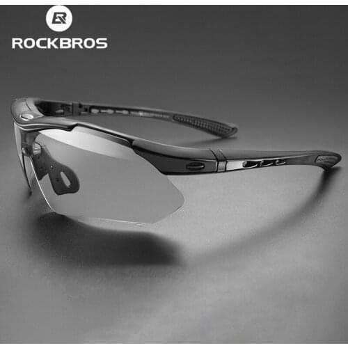 ROCKBROS Cycling Glasses Photochromic Bicycle Sports Sunglasses Men Women UV400 MTB Road Bike Goggles Ultralight Outdoor Eyewear