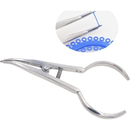 Dental Slim tip Rubber Dam Clamp Plier Light weight Ivory Clamp Dental Orthodontic Tool Forcep