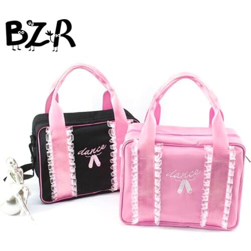 Embroidery Dance Shoes Lace Ballet Dance Bags Kids Message Shoulder Bag Child/Women Dance Bag Ballet Girls Handbag For Dancing