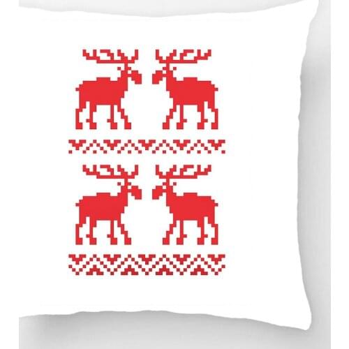 Ugly Christmas Sweater Qr Code Happy New Year Throw Pillow Case Decorative Cushion Cover Pillowcase Customize Gift For Sofa Seat