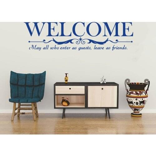 Vinyl wall stickers welcome to our home wall decals, welcome quotes decals, welcome, office bedroom decor DW7304