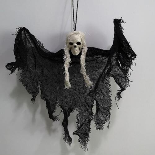 Hanging Ghost Weather Proof Decorative Props Fabric Hanging Skeleton Skull Pendant Halloween Party Bar diy decoration props