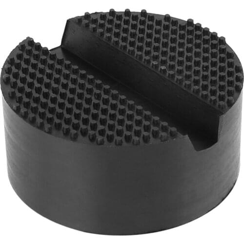 X Autohaux Universal Car Lift Jack Stand Black Rubber Automotive Jack Pad Frame Rail Protector Slotted Floor Frame