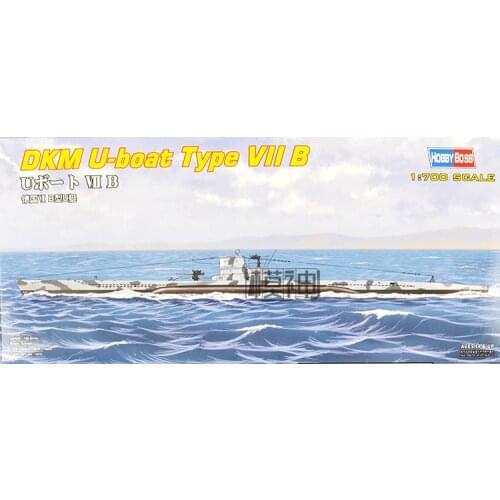 1:700 Military Assembled Model Inflatable Boat Warships Model Airplane Bu Type VII Submarine 1940 Nian
