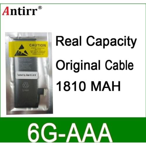 10pcs/lot Real Capacity China Protection board 1810mAh 3.7V Battery for iPhone 6G zero cycle replacement repair parts 6G-AAA