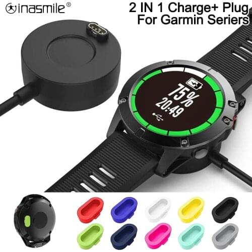 10pcs Dustproof Plug Cover Case cap Charging Cable for Garmin Vivoactive 3 charger 4 935 945 245 Fenix 5 S X Plus 6 USB Dock