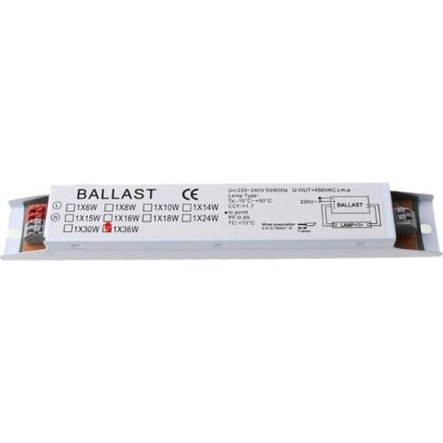 2021 New 220-240V AC 36W Wide Voltage T8 Electronic Ballast Fluorescent Lamp Ballasts