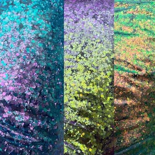 50g Chameleon Holographic Mirror Nail Sequins Mixed-size Hexagon Shining Glitters Flakes Magic Color-changing Effect Glitter 901