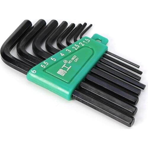 8Pcs/Set 1.5mm-6mm Hexagon Hex Allen Key Set Wrench Cycling Repair Tool Kit W715