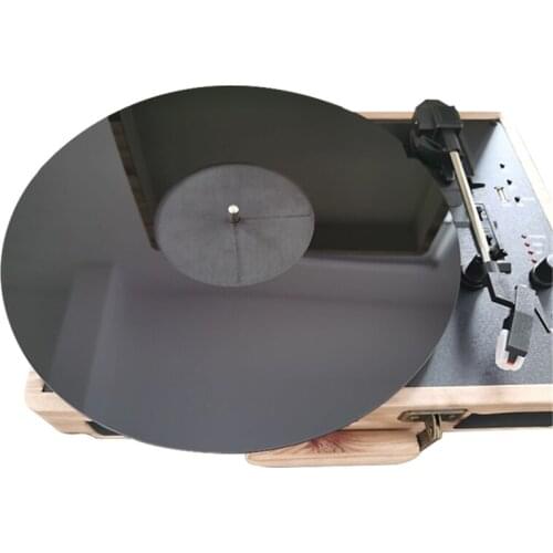 Acrylic Record Pad Anti-static LP Vinyl Mat Slipmat for Turntable Phonograph Accessories 12 Inch 3MM Cassette Tape Drive Belt As