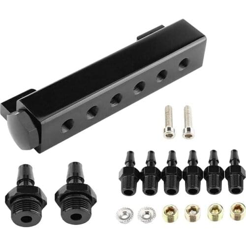 Wastegates Turbo Boost 6 Port Car Intakes Vacuum Block Gas Fuels