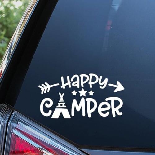 Black/Sliver Happy Sticker Fashionable Rear Windshield Car Styling Decor Glass Creativity Decal S456
