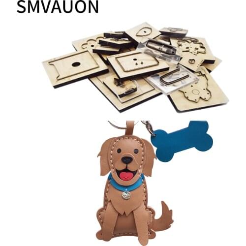 Smvauon Wooden Die Cutting Mobile Phone Pendant Puppy Pendant Key Pendant Package Suitable For Die Cutting Machines