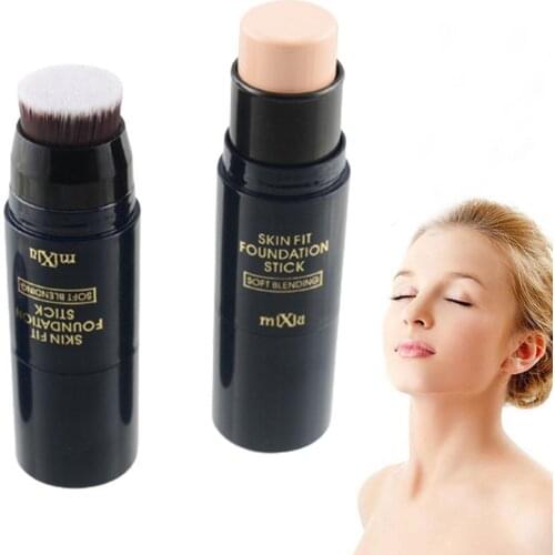 Double-headed Brush Foundation Stick Concealer To Remove And Waterproofand Repair Long-lasting Concealer Dark Circles Marks G4U9