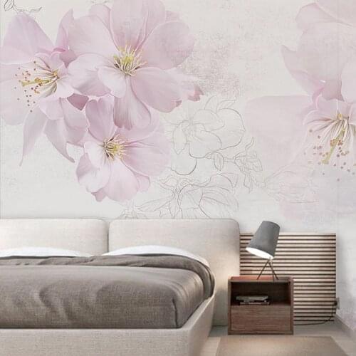 Custom Photo Hand Painted Abstract Creative Flower Art Mural Living Room Bedroom Background Wall Murals Wallpaper For Walls 3D