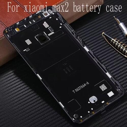 For Xiaomi Mi Max 2 Max2 Battery cover (6.44 inch) Back Rear Battery Housing Door Back Cover Case + Side Buttons Replacement