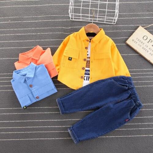 Children Spring Autumn Baby Boys Girls Clothes Solid Jacket Hoodies T-Shirt Pants Bags 4Pcs/sets Infant Kid Fashion Tracksuits