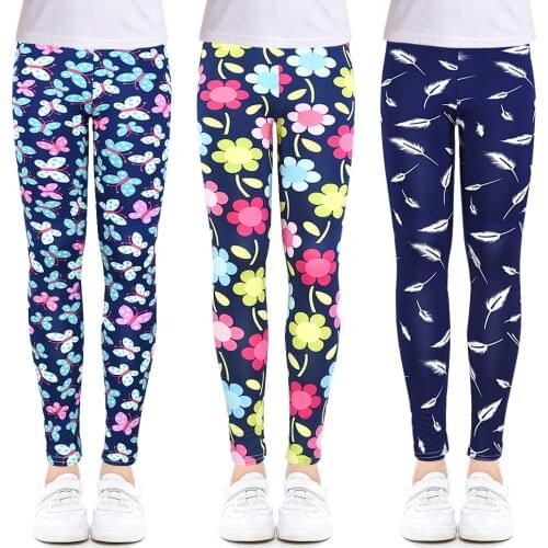 2021 Girls Leggings Spring Summer Thin Girl Pencil Pants Kid Fashion Costume Children Trousers Casual Printing Leggings for Girl