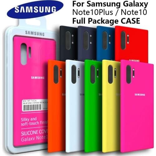 Samsung Note 10 Plus Case Original Liquid Silicone Soft Back Cover Samsung Galaxy S10 Plus Note10/Note 10 Case For galaxy Note10