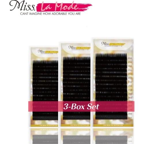 0.07 BCD Curl 3Pcs/lot 3D-9D Volume Eyelash Extension New Products Hot Selling Individual Eyelashes