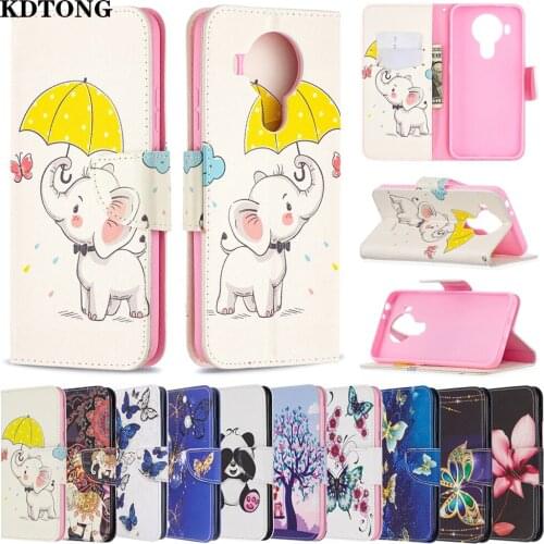 Luxury Phone Case for Nokia X20 G20 5.4 5.3 3.4 2.4 2.3 1.4 1.3 C1 Plus Funda Painted Flip Leather Wallet Protect Cover Etui