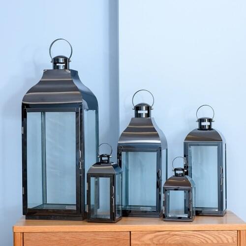 Nordic Metal Candle Holders Wedding Decorations Wrought Iron Romantic Candlestick Christmas Decorations Lantern Home Decor