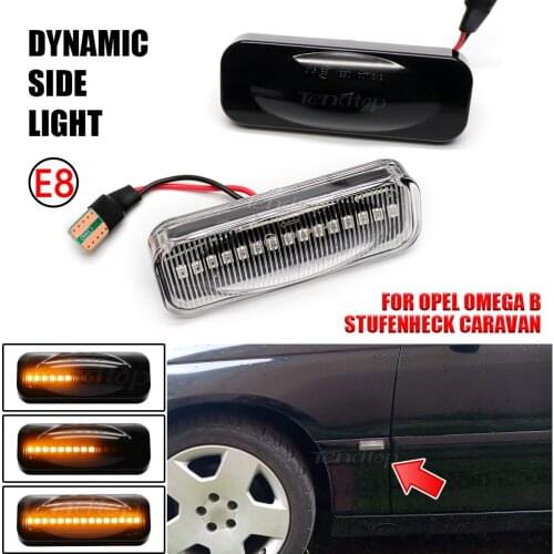 Car Turn Signal Light Sequential Flashiing Side Marker Lamp Dynamic Indicator For Opel For Omega B Stufenheck Caravan 1994-2003