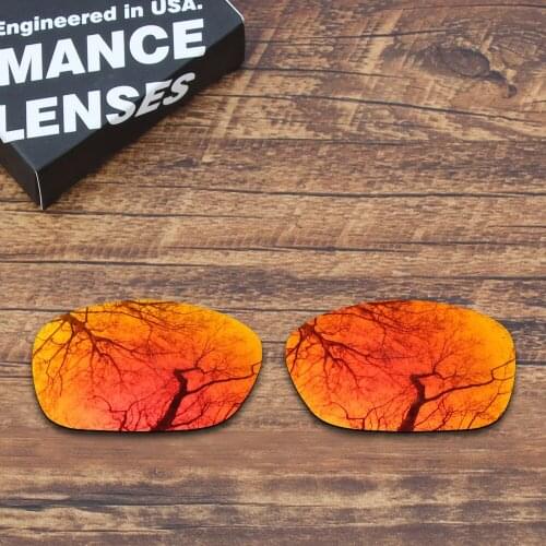 ToughAsNails Polarized Replacement Lenses for Oakley Ten X Sunglasses Fire Red Mirrored Color (Lens Only)