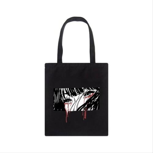 Ulzzang Chic Summer New Gothic Casual Fashion Cartoon Hip-hop Punk Vintage Street Harajuku Female High-capacity Ins Shoulder Bag
