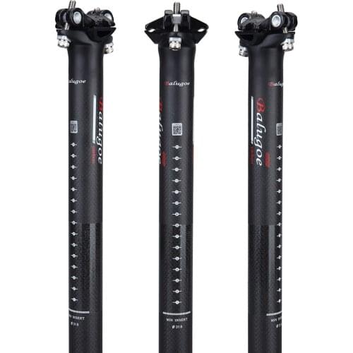 Balugoe New Full Carbon MTB Bike seatpost seat tube Road Bicycle Seatpost Mountain Cycling Bike seatpost27.2 30.8 31.6-350/400MM