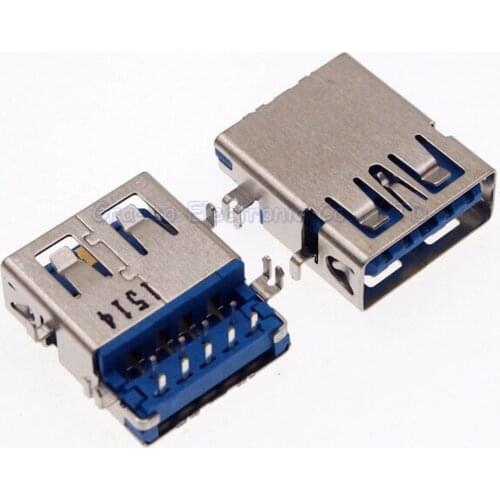 10pcs/lot 3.0 USB port connector 3.0 usb female socket