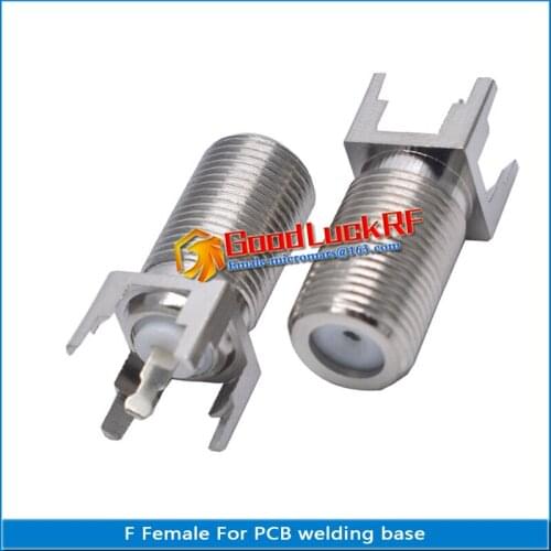 1X Pcs F Female Four foot f-head welding base cable TV set top box adapter PCB f-head four corner base