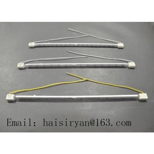 220v 1000w Heraeus single tube short wave IR emitter halogen quartz bulb infrared lamps