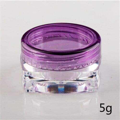 3/5g Travel Eyeshadow Makeup Face Cream Container Bottle Plastic Cosmetic Empty Jar Pot Skin Care Refillable Bottles Capacity