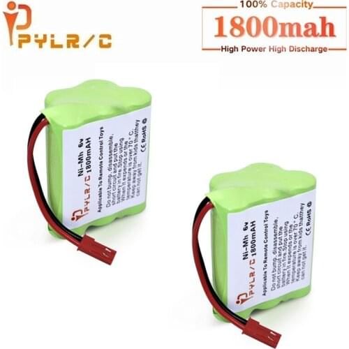 6v 1800mah Rechargeable Battery For Rc toys Cars Tanks Robots Gun AA NI-MH Battery 6v Battery Pack For Rc Boats With JST Plug