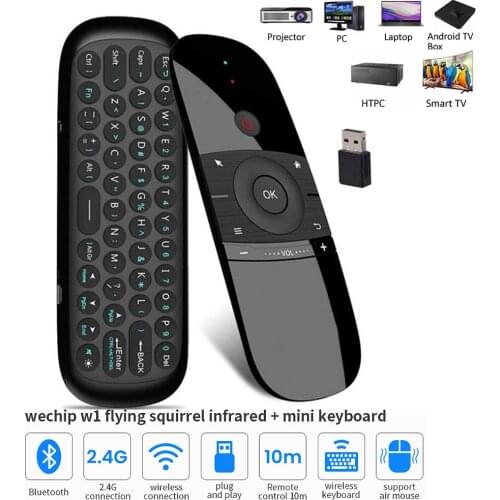 Wireless Keyboard Air Mouse Remote Control for Android TV Box Smart TV Infrared Remote Learning Remote Control for PC Projector